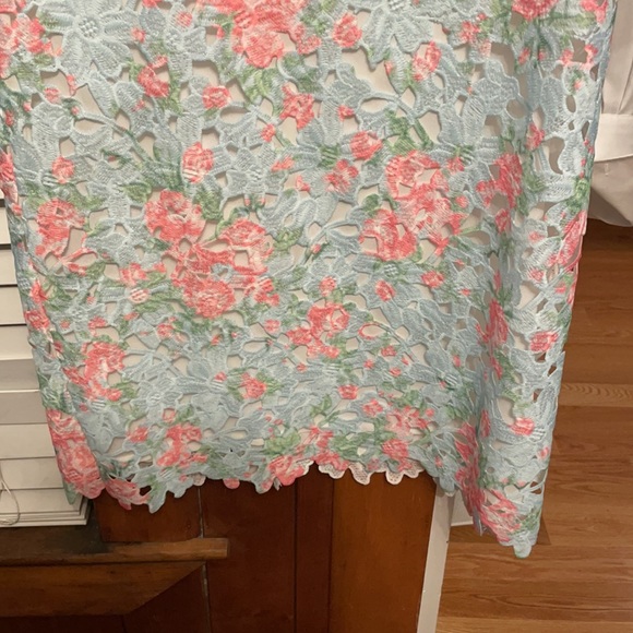 Collared lace overlay English factory dress size M - Picture 3 of 3